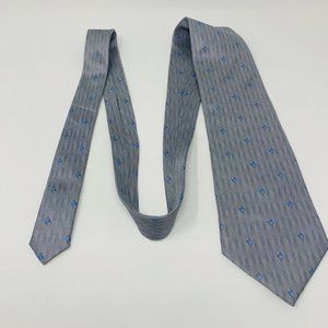Charles de la Jonchere TIE 100% Silk Necktie Silve